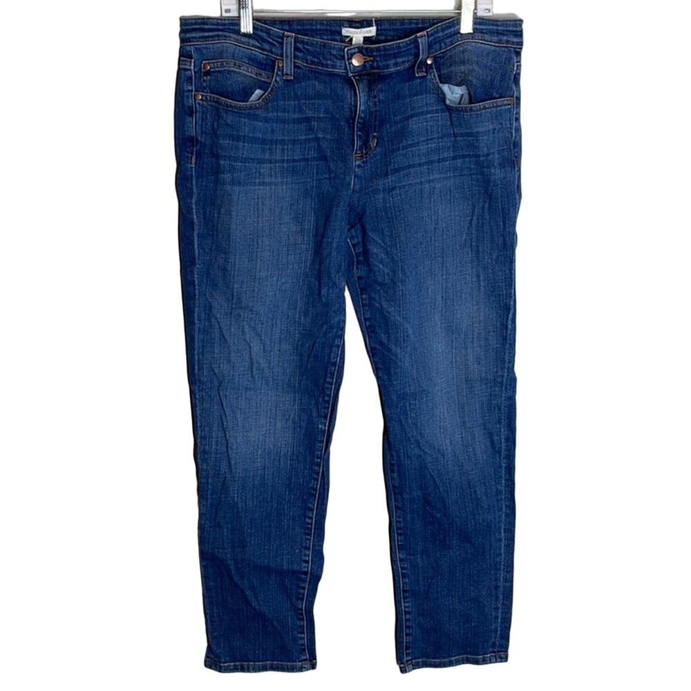 Eileen Fisher Straight Cut Stretch Jeans Size 14